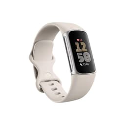 Fitbit Charge 6, Porcelain/Silver Aluminum - Thumbnail 1