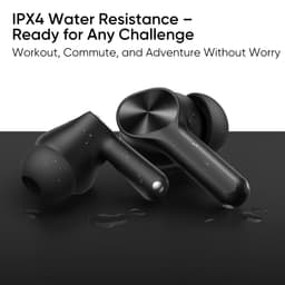 realme Buds T200 Lite Bluetooth in Ear Earbuds,4 Mic, AI ENC for Calls,48 Hours Total Playback with Fast Charging and Low Latency Gaming TWS,Google Fast Pair, with mic (Volt Black) - Thumbnail 9