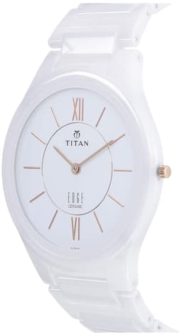 Titan Edge Ceramic White Dial Analog Ceramic Strap watch for Men-NS1696QC04/NT1696QC04 - Thumbnail 4