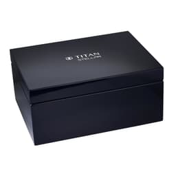 Titan Regalia Stellar Automatic Aventurine Dial Leather Strap Watch for Men-10008NL01 - Thumbnail 7