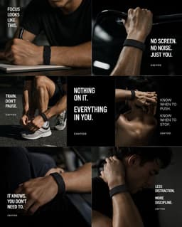 Screenless Fitness Band for Men &amp; Women | Sleep, Activity &amp; Recovery Tracker | Comfortable All-Day Wearable | Minimal Smart Health Band | Black - Thumbnail 9