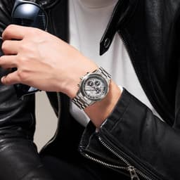 Citizen CA4660-61A Chronograph Eco-Drive Men's Watch – Stainless Steel Case &amp; Band, Sapphire Crystal,White Dial - Thumbnail 5