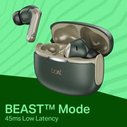Boat Airdopes 219, 4Mics ENx, 40H Battery, Best in Segment for Calling, Stream Ad Free Music via App Support, Bluetooth Earbuds, TWS Ear Buds Wireless Earphones with mic (Forest Sage) - Thumbnail 6