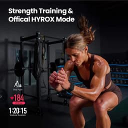 Smart Fitness Band Activity Trackers, CLEARLY TELL NOT AMAZFITI HELIO STRAP SIMILAR LOOK LIKE,Fitness Tracker Heart Rate Monitor SpO2 HRV Stress Level Tracking Fitness Tracker Subscription Free BLACK - Thumbnail 4