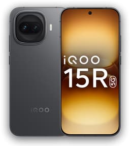 iQOO 15R (Dark Knight, 8GB RAM, 256GB Storage) | Snapdragon® 8 Gen 5 Processor | India’s Slimmest Smartphone in 7600mAh Battery* | Segment's Most Stable 144FPS Gaming* - Thumbnail 1