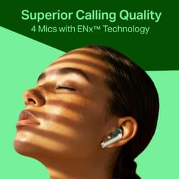 Boat Airdopes 219, 4Mics ENx, 40H Battery, Best in Segment for Calling, Stream Ad Free Music via App Support, Bluetooth Earbuds, TWS Ear Buds Wireless Earphones with mic (Forest Sage) - Thumbnail 4