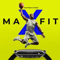 Maxelon Maxfit Smart Fitness Band with Upto 40 Days Battery Life, 130+ Sports Modes, Advanced Health Tracking, Stress, Sleep, Smart Notifications – Black - Thumbnail 2