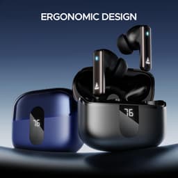 Boat Airdopes 121 Pro Plus,100H Battery,4Mics ENx,Low Latency,Fast Charge, LED Display, Stream Ad Free Music via App Support, Bluetooth in Ear Earbuds, TWS Ear Buds Wireless Earphones with mic (Blue) - Thumbnail 7