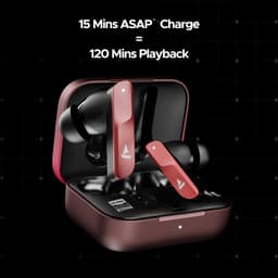 Boat Nirvana X TWS,Knowles Dual Drivers, Hi-Res Audio LDAC, App Support,4Mic ENx,Dual Pair,Spatial Audio,Fast Charge, Bluetooth Earbuds, TWS Ear Buds Wireless Earphones with mic (Galactic Red) - Thumbnail 11