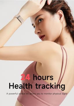 Smart Bracelet for Men Women, Wearable Health Activity Fitness Trackers Sports Monitoring Sleep Tracker with Free APP and 2 Bands (JF44) - Thumbnail 2