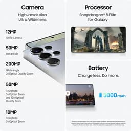 Samsung Galaxy S25 Ultra 5G (Titanium Black, 12GB RAM, 256GB Storage) - Thumbnail 6
