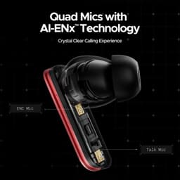 Boat Nirvana X TWS,Knowles Dual Drivers, Hi-Res Audio LDAC, App Support,4Mic ENx,Dual Pair,Spatial Audio,Fast Charge, Bluetooth Earbuds, TWS Ear Buds Wireless Earphones with mic (Galactic Red) - Thumbnail 10