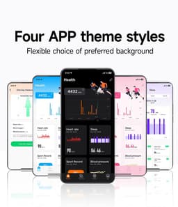 Smart Bracelet for Men Women, Wearable Health Activity Fitness Trackers Sports Monitoring Sleep Tracker with Free APP and 2 Bands (JF44) - Thumbnail 1