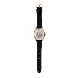 Emporio Armani Leather Analog Silver Dial Men Watch-Ar60007, Black Band - Thumbnail 5