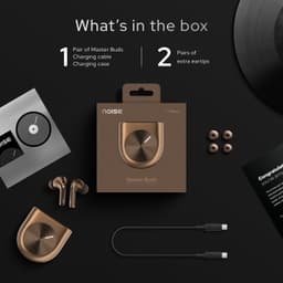 Noise Master Buds, Sound by Bose in-Ear Bluetooth Earbuds, Up to 49dB Adaptive ANC, LHDC 5.0, Immersive Spatial Audio, 44H Playtime with 6 mic ENC, Dual Pairing, IPX5 Ear Buds TWS (Espresso Bronze) - Thumbnail 11
