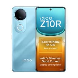iQOO Z10R 5G (Aquamarine, 8GB RAM, 256GB Storage) | 32MP 4K Selfie Camera | Quad-Curved AMOLED Display | Dimensity 7400 Processor with 750K+ AnTuTu - Thumbnail 1