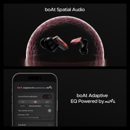 Boat Nirvana X TWS,Knowles Dual Drivers, Hi-Res Audio LDAC, App Support,4Mic ENx,Dual Pair,Spatial Audio,Fast Charge, Bluetooth Earbuds, TWS Ear Buds Wireless Earphones with mic (Galactic Red) - Thumbnail 12