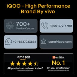 iQOO 15R (Dark Knight, 8GB RAM, 256GB Storage) | Snapdragon® 8 Gen 5 Processor | India’s Slimmest Smartphone in 7600mAh Battery* | Segment's Most Stable 144FPS Gaming* - Thumbnail 6