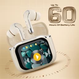 ACwO Dwots Bold Wireless in Ear Earbuds|India'S 1St Smart 1.83" True HD Touch Display|ANC (32Db)|4 ENC Mics for Clear Calls|Find My Earphone|3D Spatial Sound|Quick Charge|60Hrs Playtime (Bold Grey) - Thumbnail 8