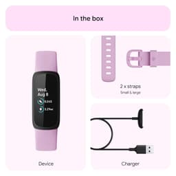 Fitbit Inspire 3 Health &amp; Fitness Tracker (Lilac Bliss/Black) with 6-Month Premium Membership - Thumbnail 7