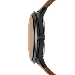 Fossil Men Leather Townsman Analog Black Dial Watch-Me3155, Brown, Free Size, Band Color-Brown - Thumbnail 2