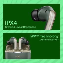 Boat Airdopes 219, 4Mics ENx, 40H Battery, Best in Segment for Calling, Stream Ad Free Music via App Support, Bluetooth Earbuds, TWS Ear Buds Wireless Earphones with mic (Forest Sage) - Thumbnail 8