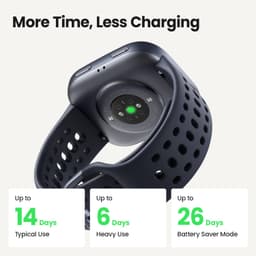 Amazfit Bip 6 Smart Watch 46mm, 14 Day Battery, 1.97" AMOLED Display, GPS &amp; Free Maps, AI, Bluetooth Call &amp; Text, Health, Fitness &amp; Sleep Tracker, 140+ Workout Modes, 5 ATM Water-Resistance, Black - Thumbnail 5