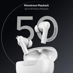 Boat Airdopes 300, Cinematic Spatial Audio, 50HRS Battery, 4Mic AI ENx, Fast Charge, App Support, Low Latency, IPX4, v5.3 Bluetooth TWS in Ear Earbuds Wireless Earphones with mic (Chrome White) - Thumbnail 9
