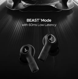 Boat Nirvana Ion, 120HRS Battery, Crystal Bionic Sound w/Dual EQ Modes, 4Mics ENx, App Support, Low Latency, IPX4, v.5.2 Bluetooth Earbuds, TWS Ear Buds Wireless Earphones with mic (Charcoal Black) - Thumbnail 6