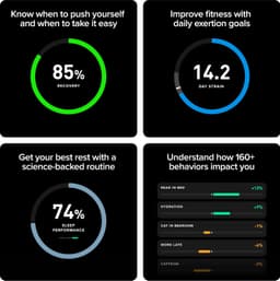 WHOOP One – 12-Month Membership – 5.0 Health and Fitness Wearable – 24/7 Activity Tracker with VO2 Max, Sleep Tracking, Personalized Coaching, Menstrual Cycle Insights – 14+ Days Battery Life - Thumbnail 7