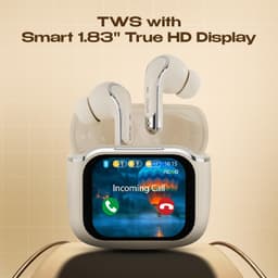 ACwO Dwots Bold Wireless in Ear Earbuds|India'S 1St Smart 1.83" True HD Touch Display|ANC (32Db)|4 ENC Mics for Clear Calls|Find My Earphone|3D Spatial Sound|Quick Charge|60Hrs Playtime (Bold Grey) - Thumbnail 5