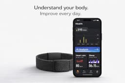 Screenless Fitness Band for Men &amp; Women | Sleep, Activity &amp; Recovery Tracker | Comfortable All-Day Wearable | Minimal Smart Health Band | Black - Thumbnail 7