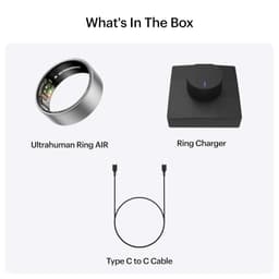 ULTRAHUMAN Ring AIR - Raw Titanium - Size 9 - Smart Ring | No Monthly Subscription | Size First with Sizing Kit | Sleep Tracking Wearable - Heart Rate - Fitness Tracker - Thumbnail 8