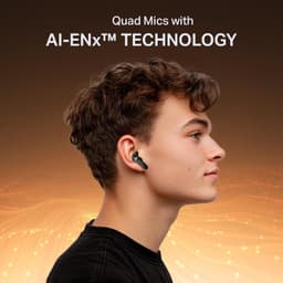 Boat 2025 Launch Airdopes Prime 413, 4Mics ENx, 50hrs Battery, Multipoint, App Support, BT v6.0, 12mm Drivers, ASAP Charge, Bluetooth Earbuds, TWS Ear Buds Wireless Earphones with mic (Active Black) - Thumbnail 3