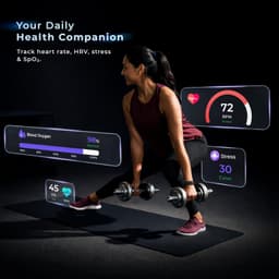 Alti FIT+ Smart Fitness Band | Screenless Minimal Design | 30+ Days Battery | HRV, SpO2, Sleep &amp; Stress Tracking | Multi Sports Modes | Lightweight Wearable for Men &amp; Women - Thumbnail 3