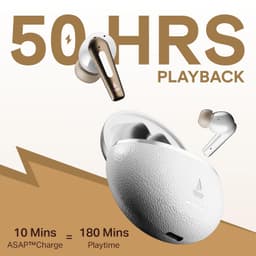 boAt Airdopes Prime 512 (2026 Launch) Volume Swipe Control, 4Mics AI-ENx, 50H Battery, Multi Connect, App Support, BT v6.1, Bluetooth Earbuds, TWS Ear Buds Wireless Earphones with mic(Moonstone White) - Thumbnail 5