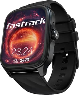 Fastrack Astor FS1 Pro Smart Watch, 1.97" AMOLED Display, Bluetooth Calling, 100+ Sports Modes, SpO2 & Heart Rate Monitoring, Women's Health, IP68, Up to 5 Days Battery, Functional Crown (Black) - Thumbnail 1
