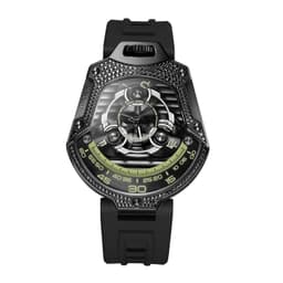 Atowak Stainless Steel Connected Wrist Watch with Leather Strap Water Resistant, Black Case Material 316L Stainless Steel Lens: Scratch-Resistant Sapphire Crystal - Thumbnail 1