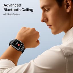 Boat Wave Call 3 Smartwatch 1.83” HD Display with Animated Watch Faces; BT Calling, Functional Crown, Multiple Sports Modes, IP68, HR, SpO2 Monitor, Smart Watches for Men &amp; Women (Bold Black) - Thumbnail 5