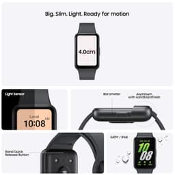 Samsung Galaxy Fit3 (Gray) | 4cm AMOLED Display | 13 Days Battery | 100+ Exercises | Media Control | Track Sleep | Track Your Workout - Thumbnail 5