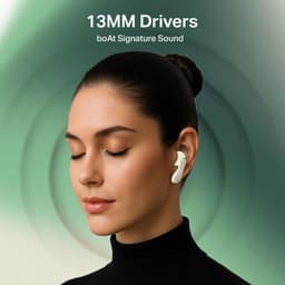Boat Airdopes 313, 13mm Drivers, Glide Shell, 75H Battery, 4Mics ENx Tech, Stream Ad Free Music via App Support, Bluetooth Earbuds, TWS Ear Buds Wireless Earphones with mic (Gold Mist) - Thumbnail 4