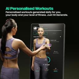 The Portl Studio | AI-Powered Smart Fitness Mirror | Personalised Workouts | Real-time Form Feedback | 250+ Workouts | 43 inch Touch Screen Display | All-in-one Gym | Companion App | 12-Month Warranty - Thumbnail 8