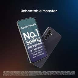 Samsung Galaxy M56 5G Mobile (Black, 8GB RAM, 128GB Storage)| Segment Slimmest | Gorilla Glass Victus+ | 10 Bit HDR Video | 50MP Camera | AI | Vapour Cooling Chamber | Lag-free Gaming| Without Charger - Thumbnail 2