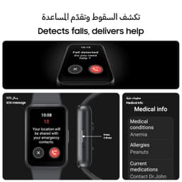 Samsung Galaxy Fit3 Light and Sleek Fitness Band, 13 Days Battery, 100+ Exercises and Sleep Tracking, Dark Gray (Black) - Thumbnail 8