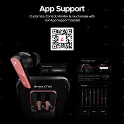Boat Nirvana X TWS,Knowles Dual Drivers, Hi-Res Audio LDAC, App Support,4Mic ENx,Dual Pair,Spatial Audio,Fast Charge, Bluetooth Earbuds, TWS Ear Buds Wireless Earphones with mic (Galactic Red) - Thumbnail 8