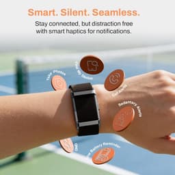 Pebble Newly Launched Qore 2 Premium Metal Fitness Band | 45 Days Battery Life, Heart Rate, SpO2, HRV &amp; Body Temp Monitor, Sleep Tracker, AI Health Analysis, Smart Notifications (Cosmic Black) - Thumbnail 7