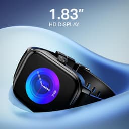 Boat Wave Call 3 Smartwatch 1.83” HD Display with Animated Watch Faces; BT Calling, Functional Crown, Multiple Sports Modes, IP68, HR, SpO2 Monitor, Smart Watches for Men &amp; Women (Bold Black) - Thumbnail 2