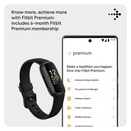 Fitbit Inspire 3 Health &amp; Fitness Tracker (Midnight Zen/Black) with 6-Month Premium Membership - Thumbnail 8