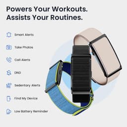 Pebble Newly Launched Qore Fitness Band with 45 Days Battery Life | 100+ Sports Modes | Advanced Health Tracking | HR &amp; SpO2| Stress| Sleep | OneKey Measurement | Smart Notifications - Black - Thumbnail 6