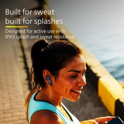 Philips TAT1269 Bluetooth Truly Wireless in Ear Earbuds with mic, 13mm Drivers, Bluetooth 5.4, 40H Playtime, IPX5, Fast Charging, Touch Controls, Voice Assistant, Mono Mode, LED Indicator(Cosmic Blue) - Thumbnail 6